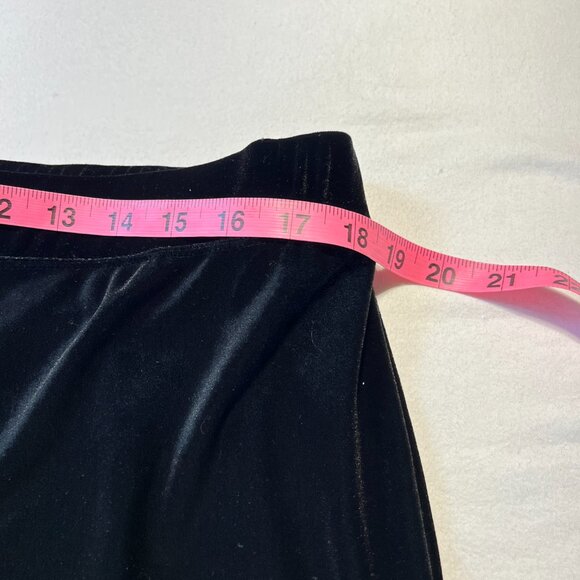 Coldwater creek 1X Black Velvet Pants Whimsy-Goth Glam - Picture 5 of 8